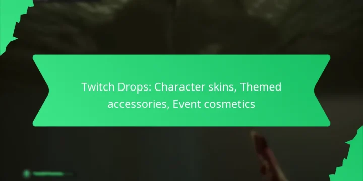 Twitch Drops: Character skins, Themed accessories, Event cosmetics