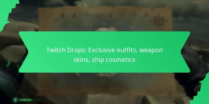 Twitch Drops: Exclusive outfits, weapon skins, ship cosmetics