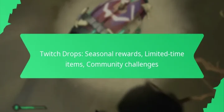 Twitch Drops: Seasonal rewards, Limited-time items, Community challenges