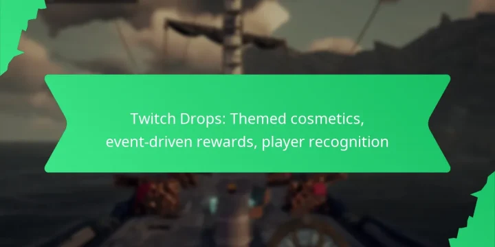 Twitch Drops: Themed cosmetics, event-driven rewards, player recognition