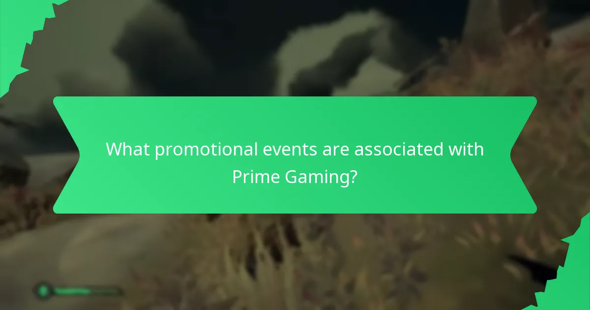 What promotional events are associated with Prime Gaming?